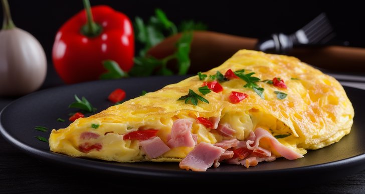 Denna enkla omelett passar perfekt till lunch eller frukost.